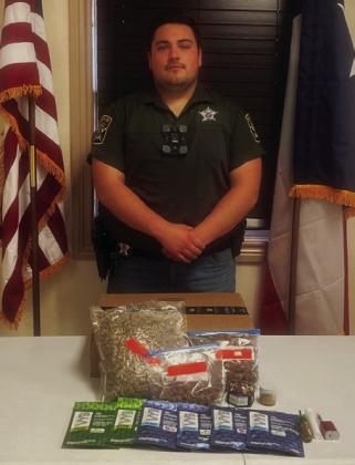 Controlled substances seized in traffic stop